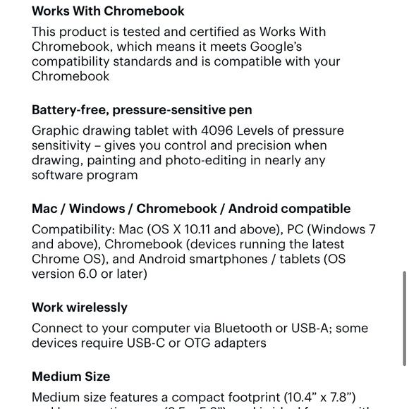 NWT Wacom Intuos Tablet - Picture 11 of 15